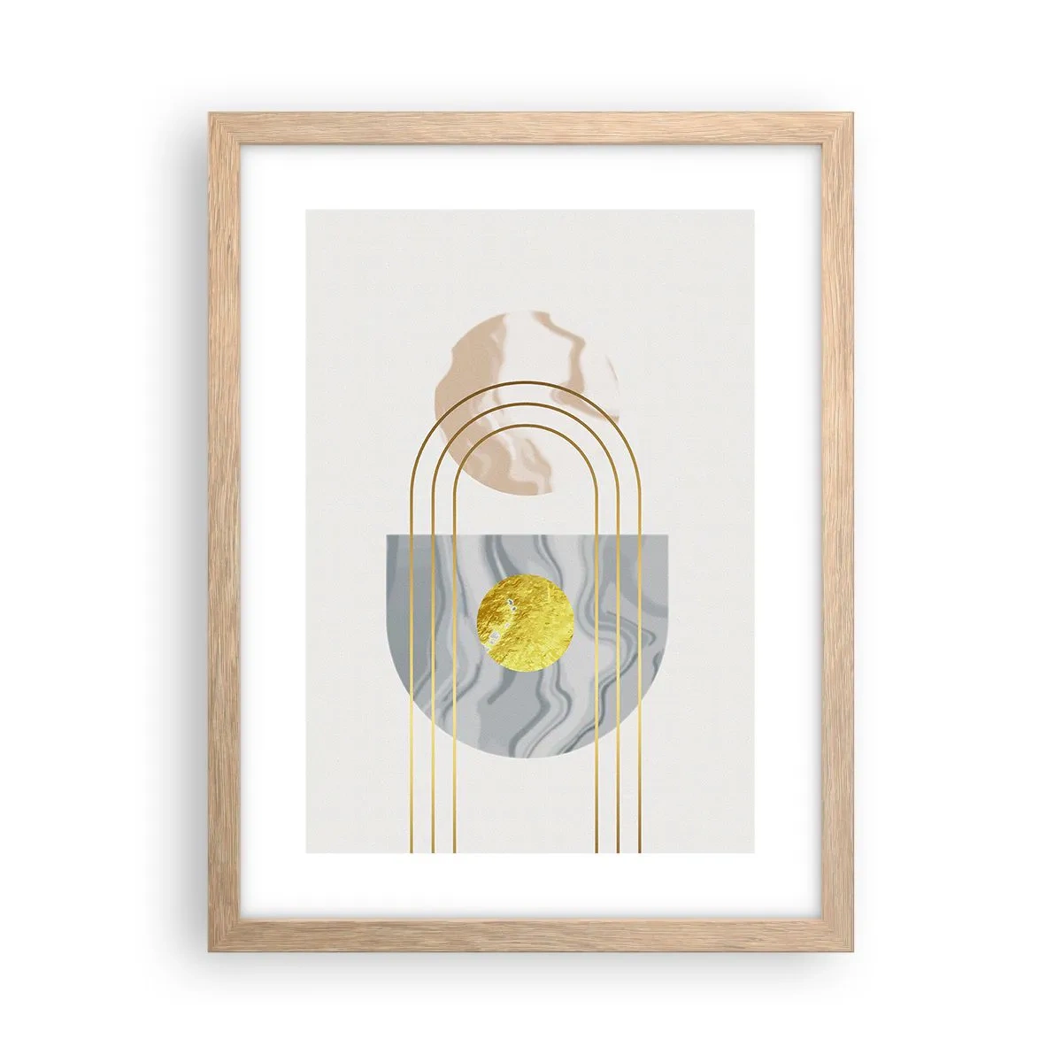 Een poster in een licht eiken lijst - Helderheid en schittering - 30x40 cm