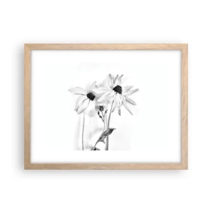 Een poster in een licht eiken lijst - Niemand wil alleen zijn - 40x30 cm