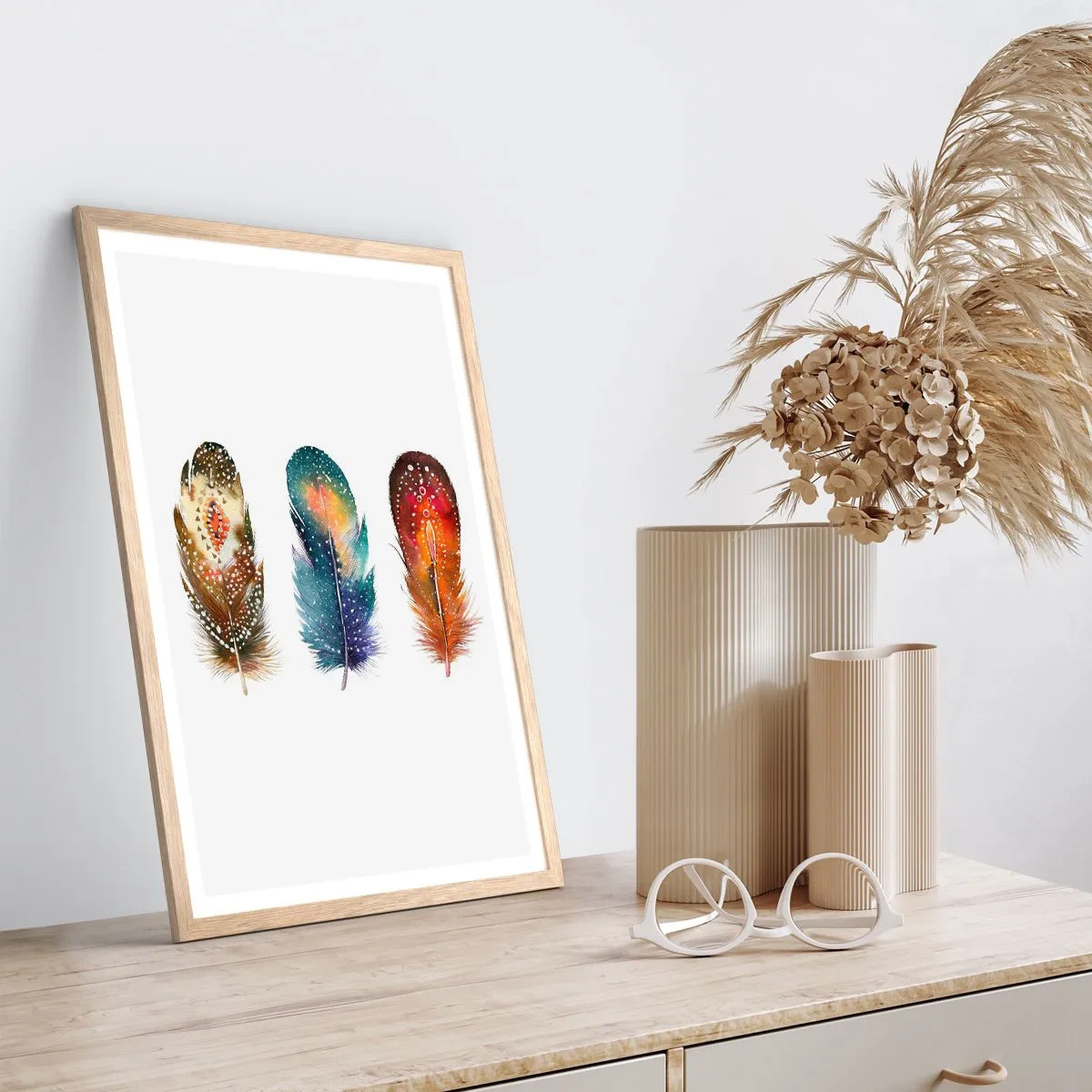 Een poster in een licht eiken lijst - Rituelen, ceremonies, geheimen - 30x40 cm