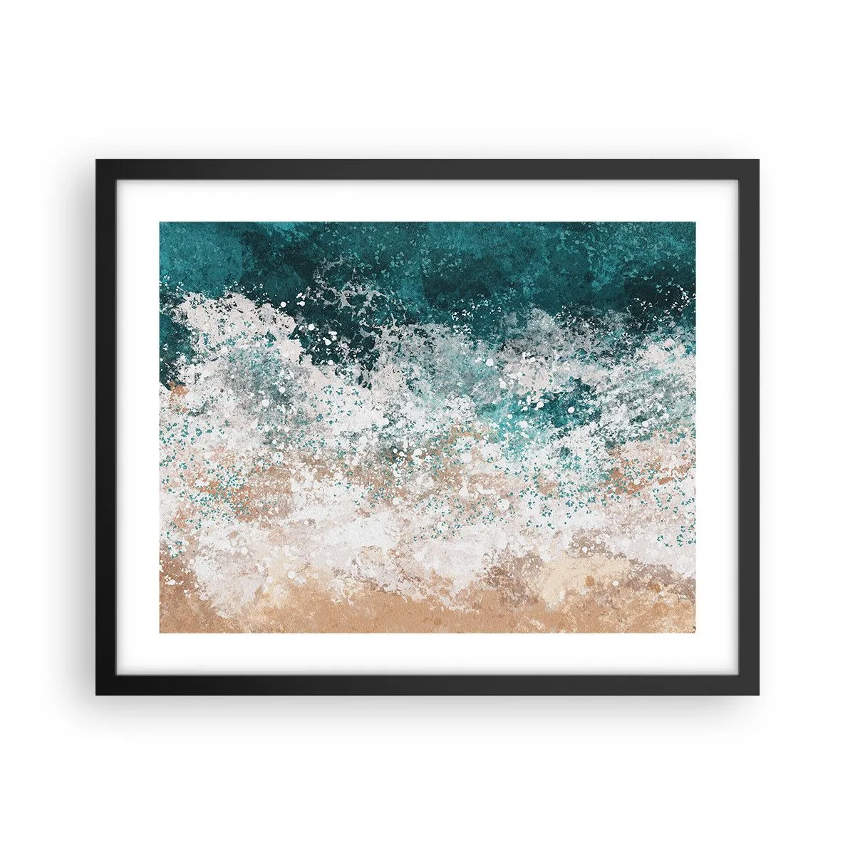 Poster in een zwarte lijst - Zeeverhalen - 50x40 cm