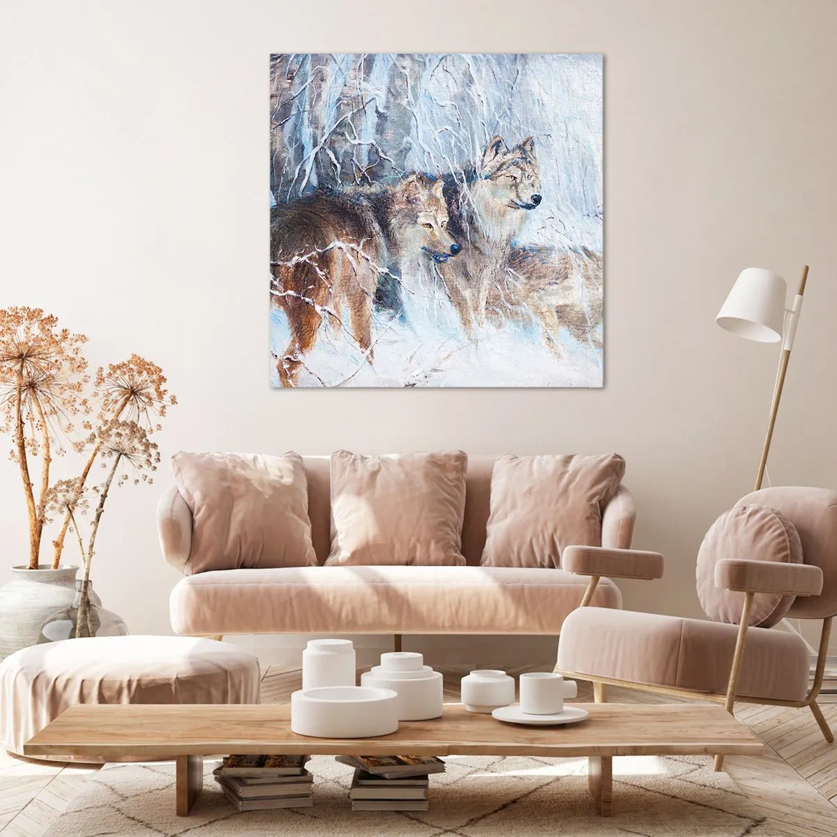 Schilderen op canvas - Aandacht! Hier komt ... - 30x30 cm