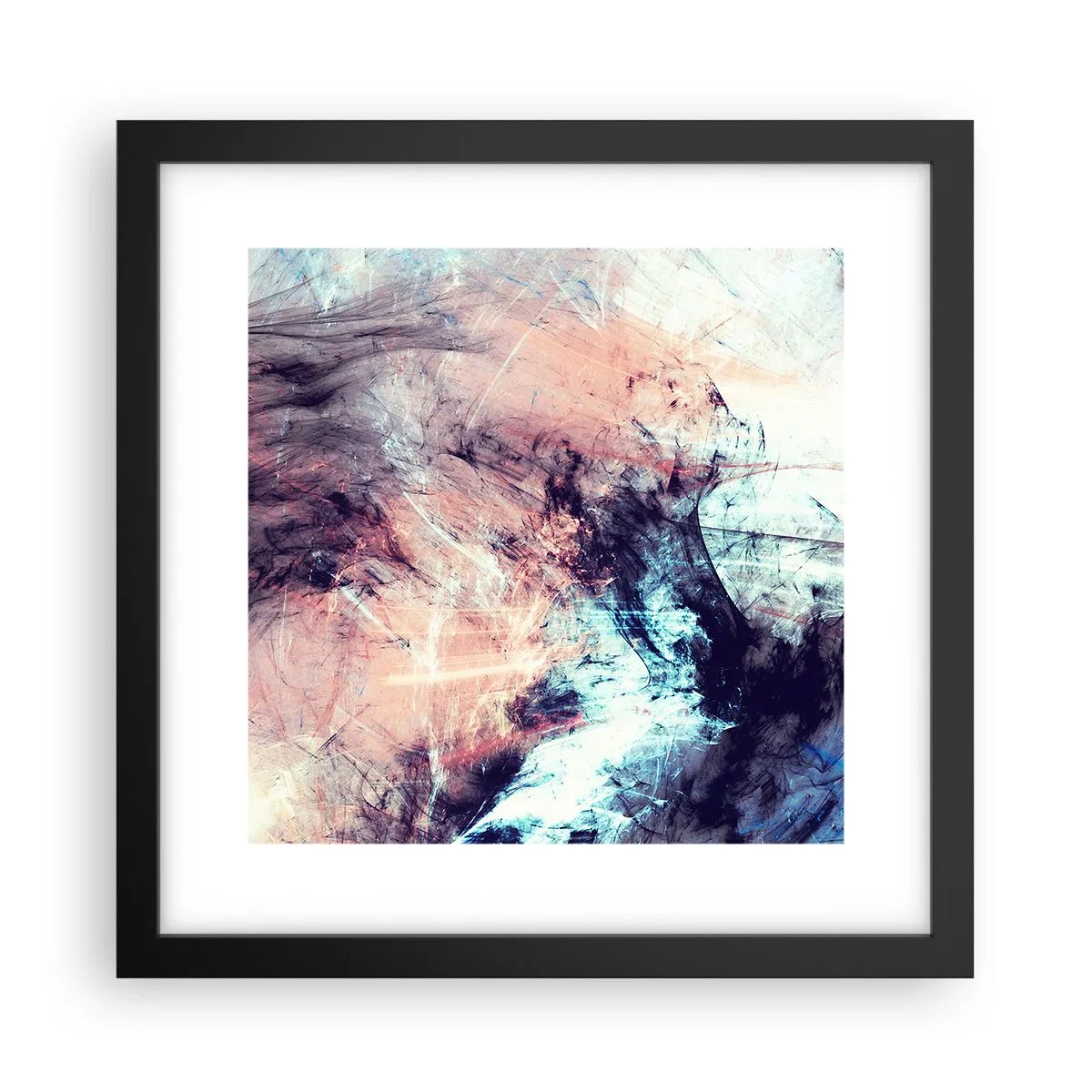 Poster in een zwarte lijst - Voel de wind - 30x30 cm