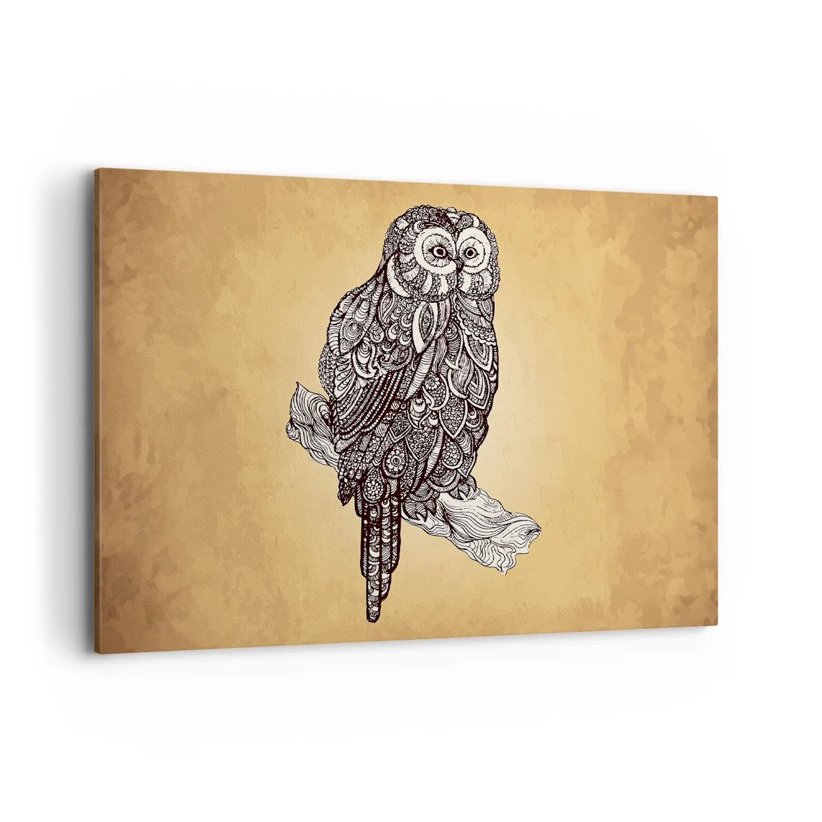 Schilderen op canvas - Ingewikkelde ornamenten van wijsheid - 100x70 cm