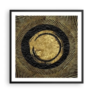 Poster in een zwarte lijst - Glamour-compositie - 60x60 cm