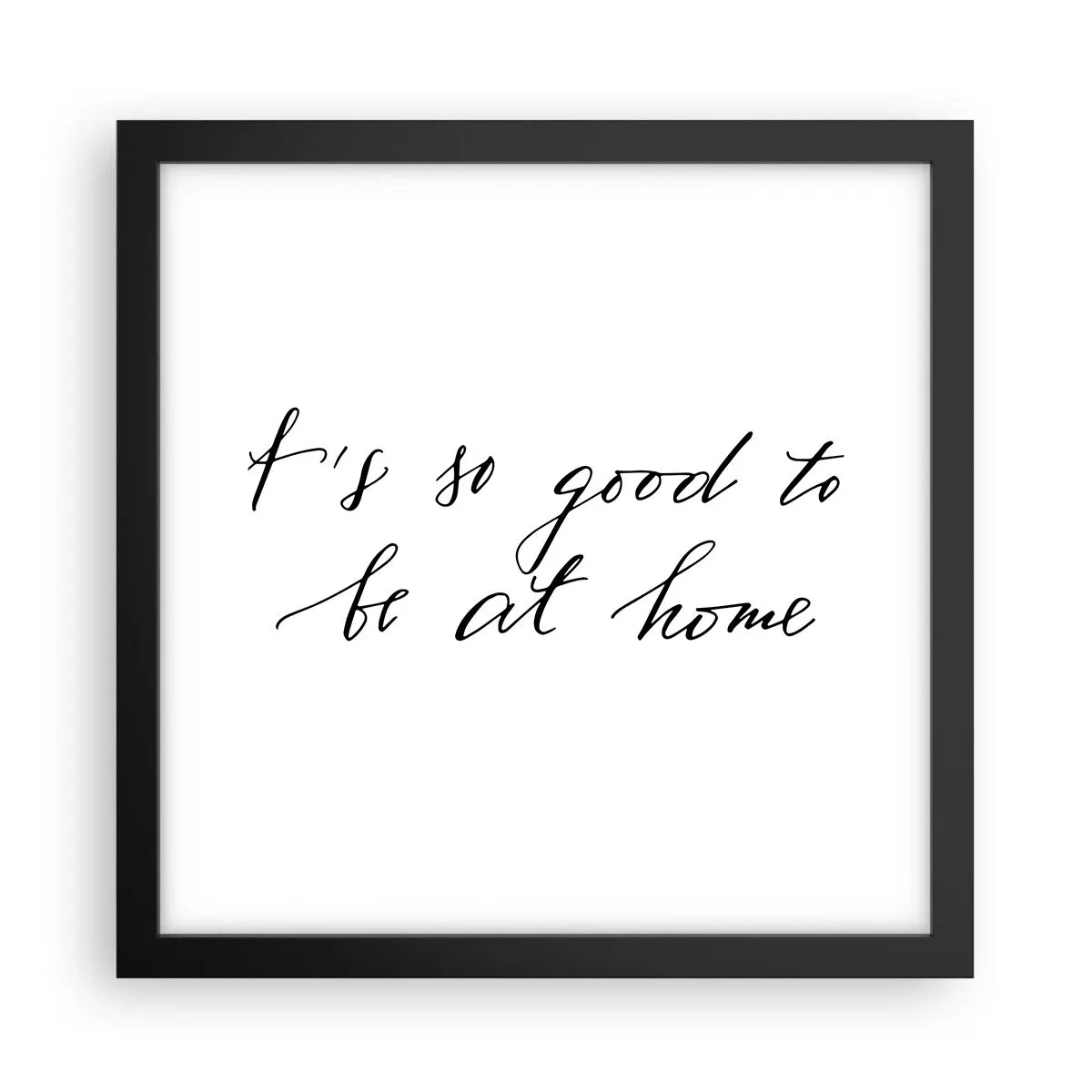 Poster in een zwarte lijst - De hele waarheid - 30x30 cm