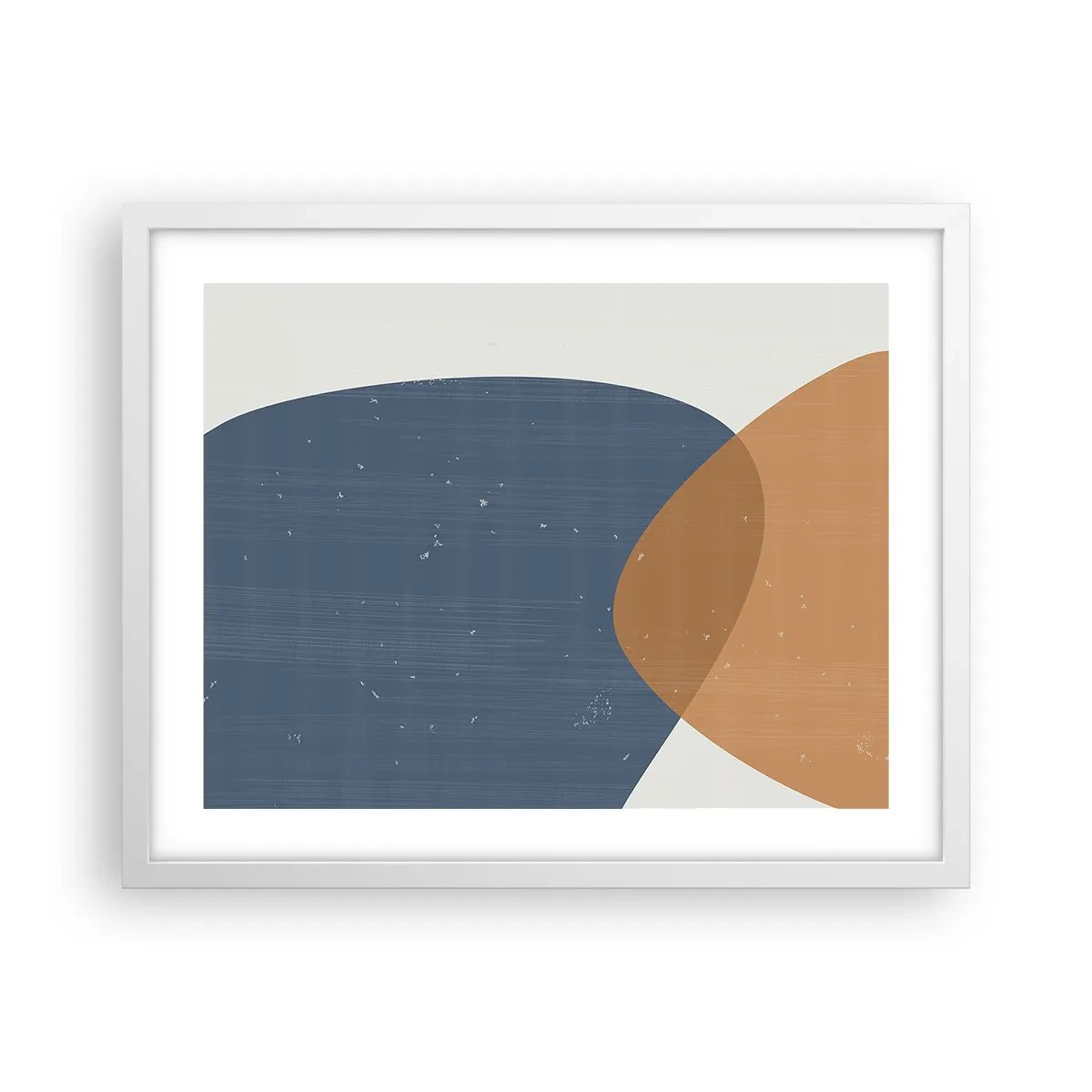 Poster in een witte lijst - Ovalen en invloeden - 50x40 cm