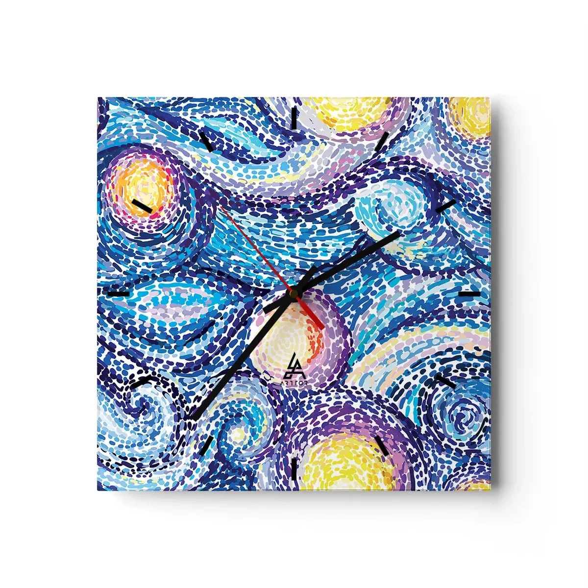 Wandklok - Klok - Naar een schilderij van van Gogh - 30x30 cm
