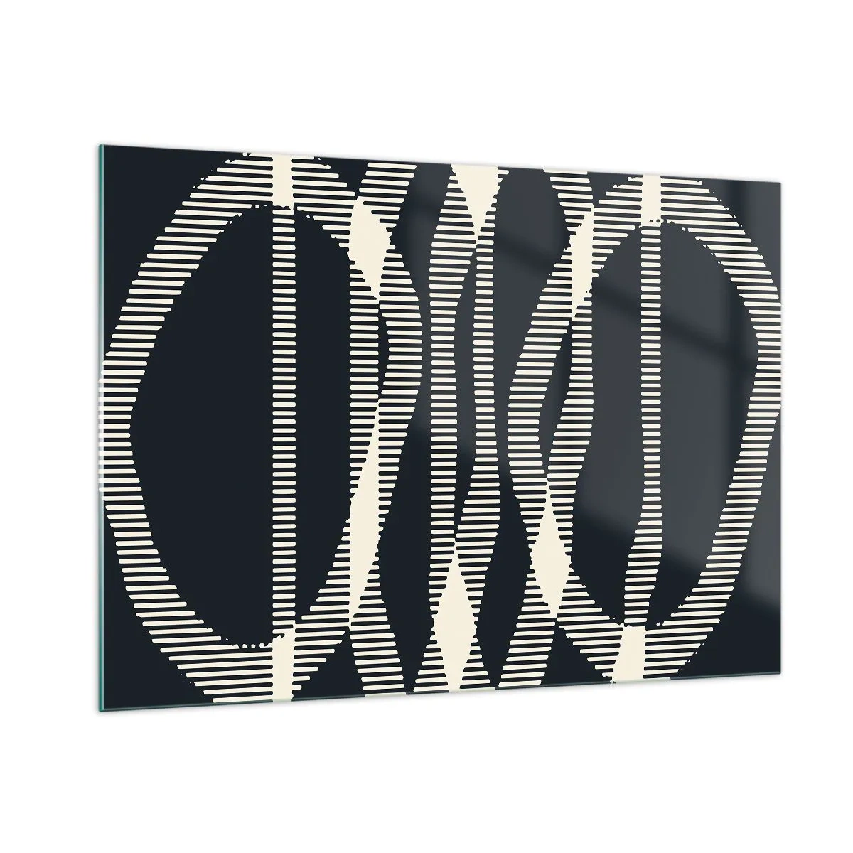 Schilderen op glas - Een poging om de duisternis te doorbreken - 100x70 cm