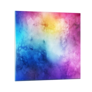 Schilderen op glas - Bijna in de wolken - 30x30 cm