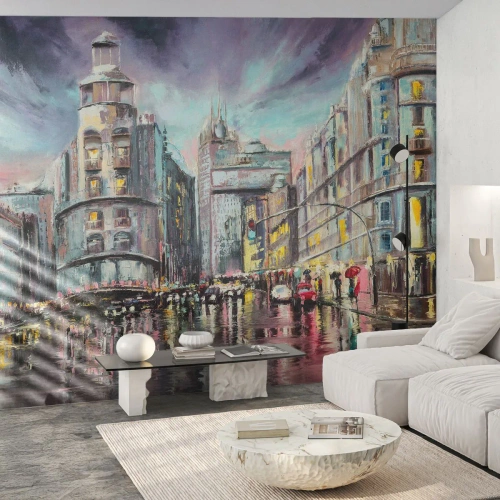Zelfklevend Fotobehang Deluxe Sticker - Het wordt een geslaagde avond - Stad, Madrid, Architectuur - 300x210 cm