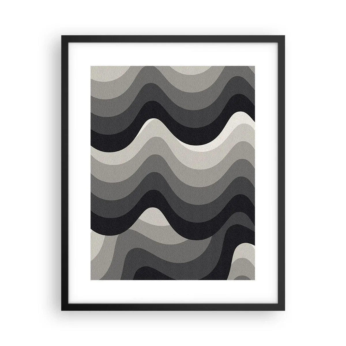 Poster in een zwarte lijst - Golf na golf - 40x50 cm