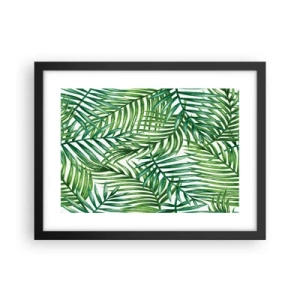 Poster in een zwarte lijst - Onder de groene luifel - 40x30 cm