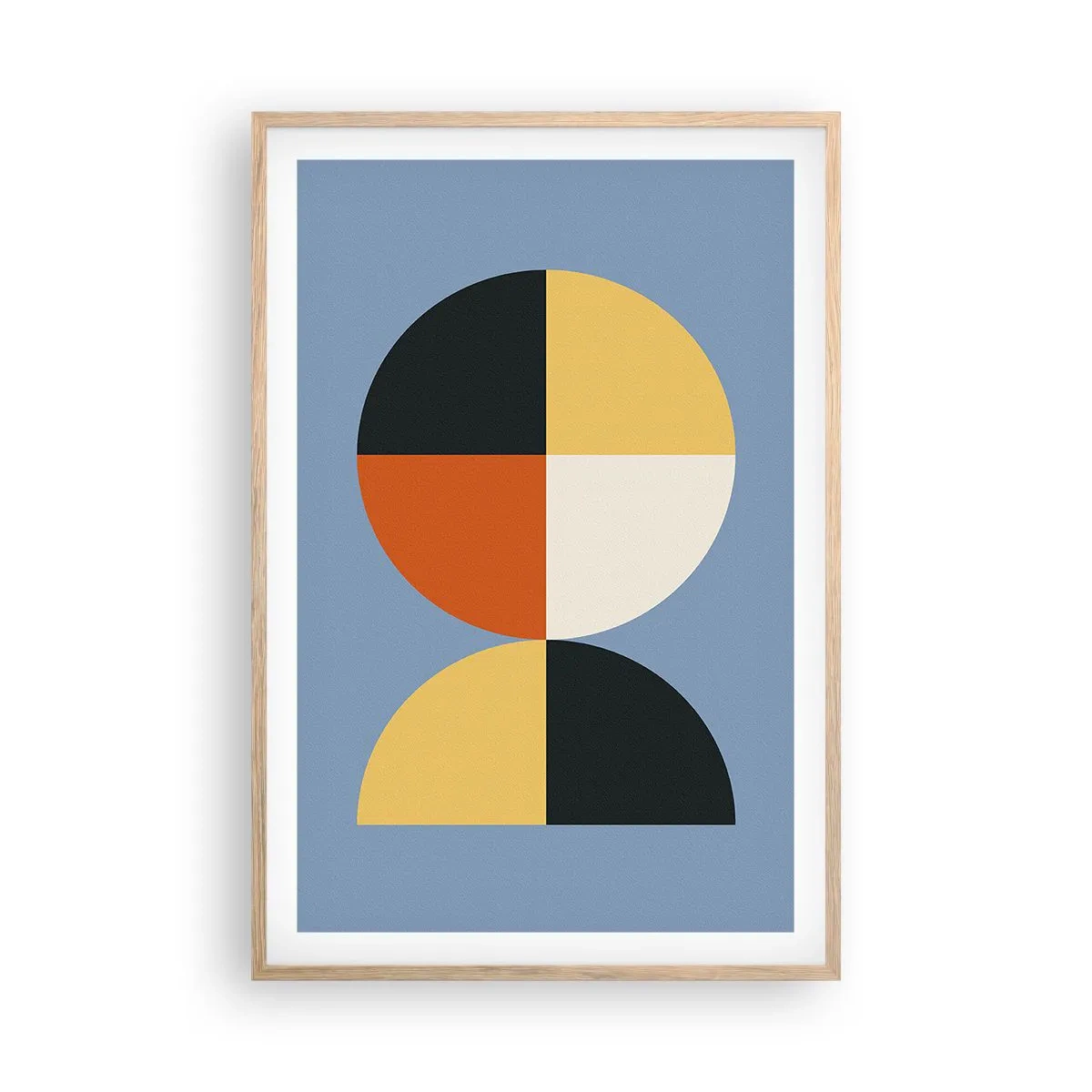 Een poster in een licht eiken lijst - Kijk en tel - 61x91 cm