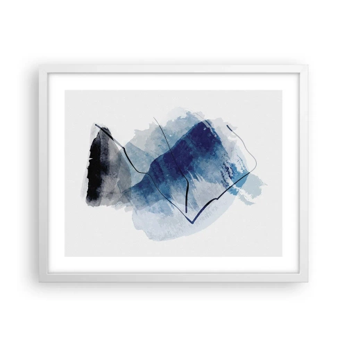 Poster in een witte lijst - Ijsberg - 50x40 cm