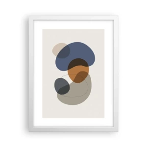 Poster in een witte lijst - Kleur druppels - 30x40 cm