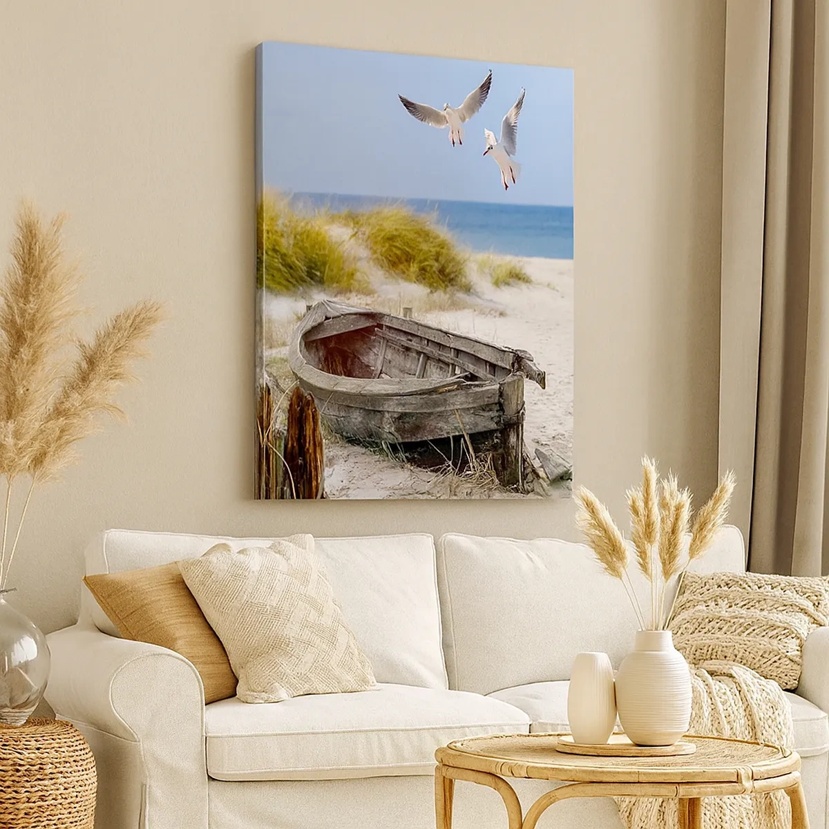 Schilderen op canvas - Badend in de wind - 50x70 cm