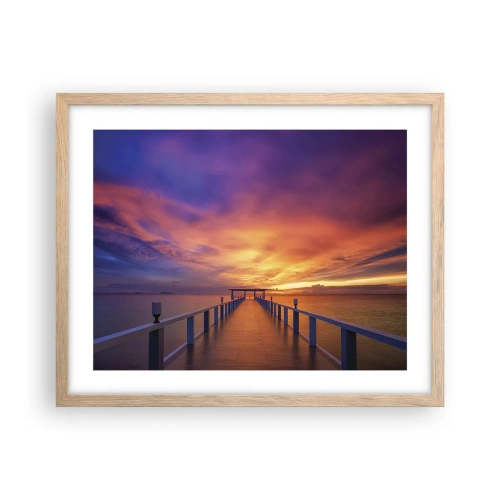 Een poster in een licht eiken lijst - Zonder einde - 50x40 cm