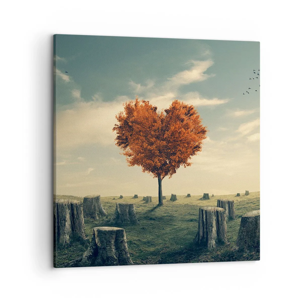 Schilderen op canvas - Er is nog steeds hoop - 50x50 cm