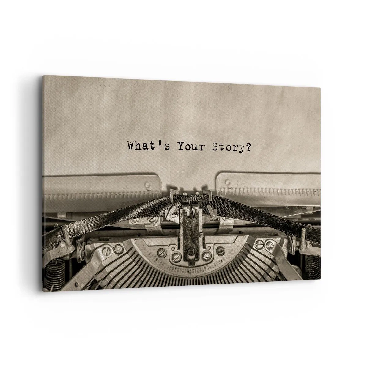 Schilderen op canvas - Vertel het mee - 120x80 cm