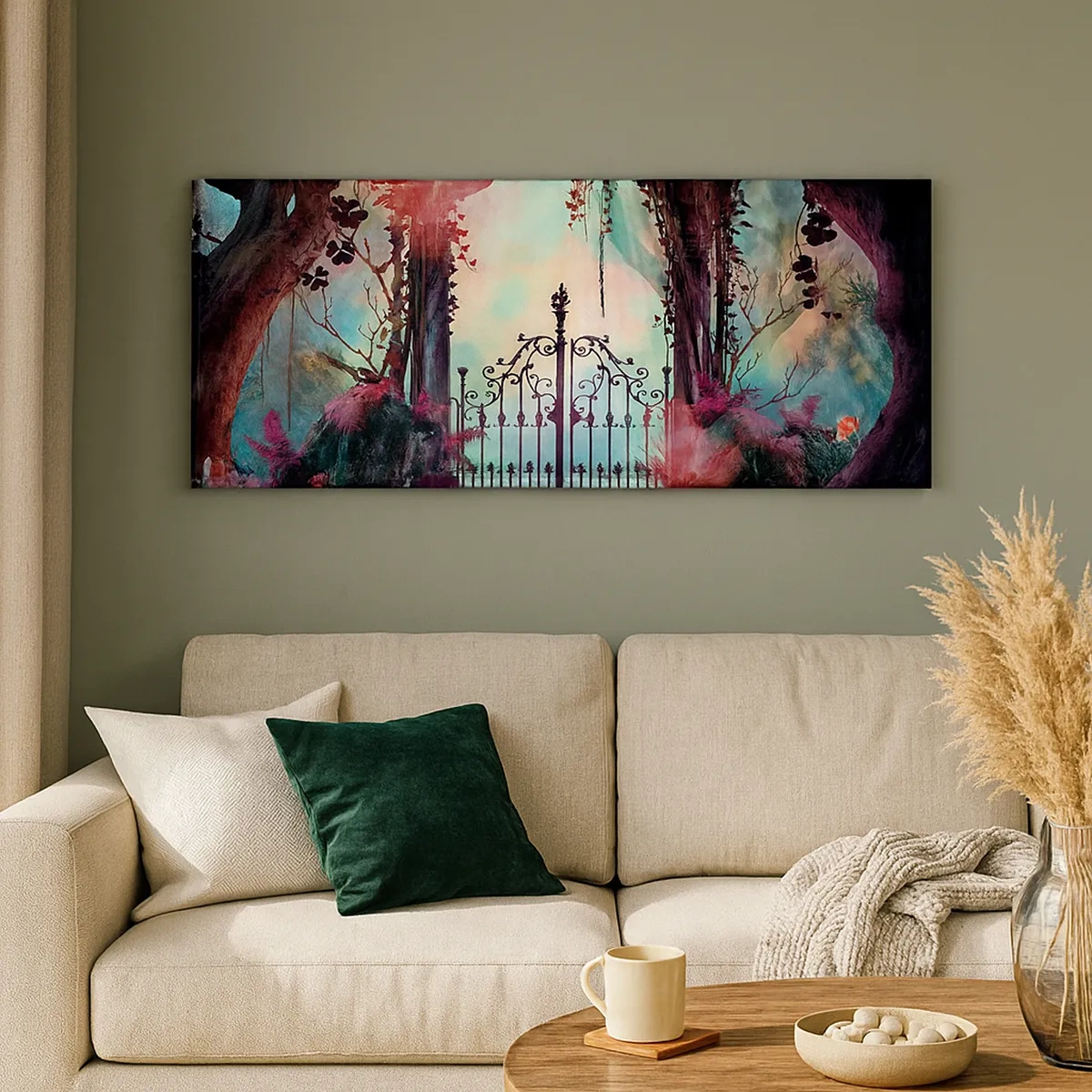 Schilderen op canvas - Geheime Tuin - 30x30 cm