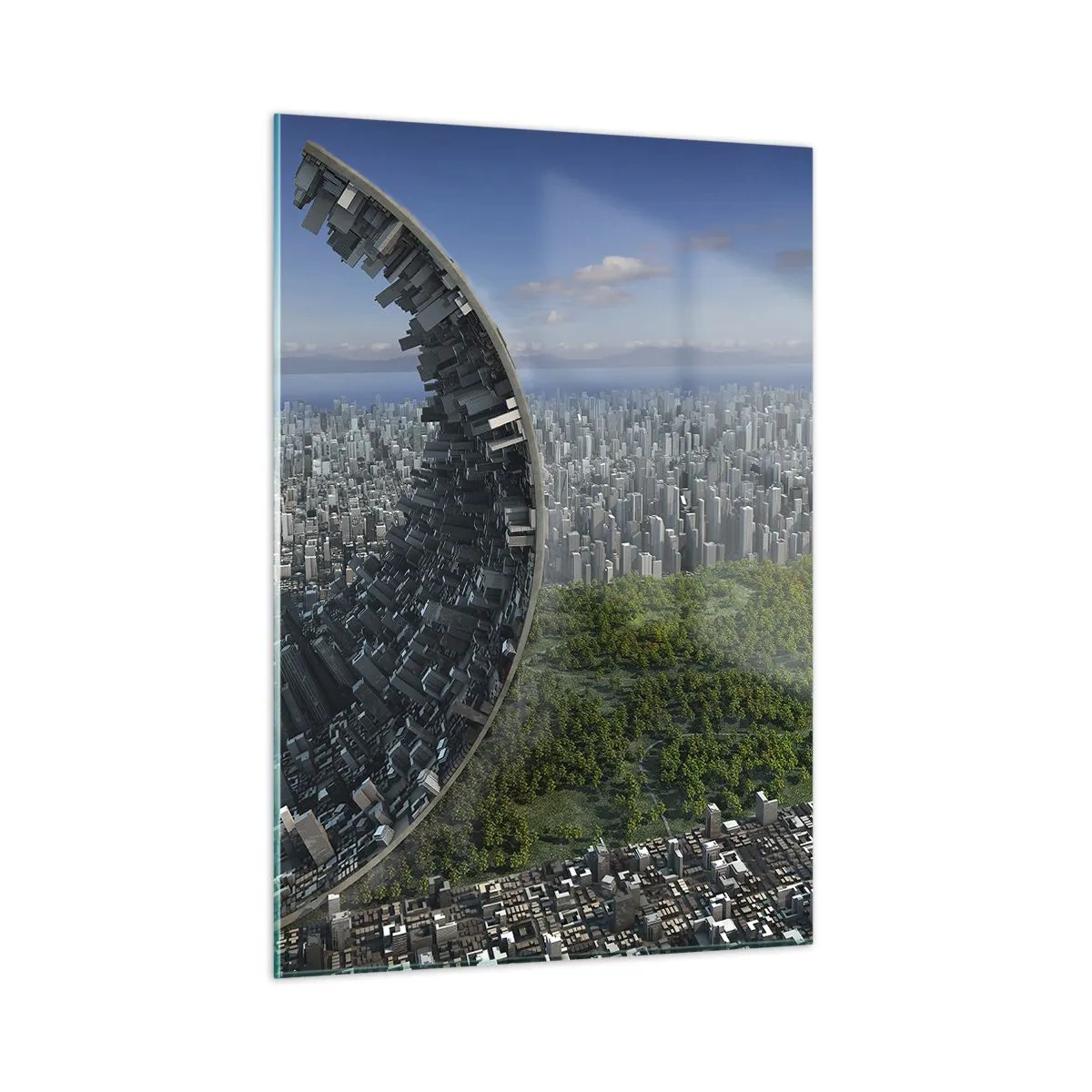 Schilderen op glas - De natuur is eeuwig - 50x70 cm