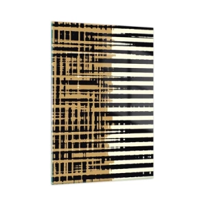 Schilderen op glas - Architecturale abstractie - 50x70 cm