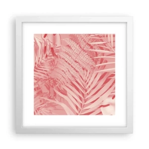 Poster in een witte lijst - Roze concept - 30x30 cm