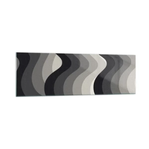 Schilderen op glas - Golf na golf - 160x50 cm