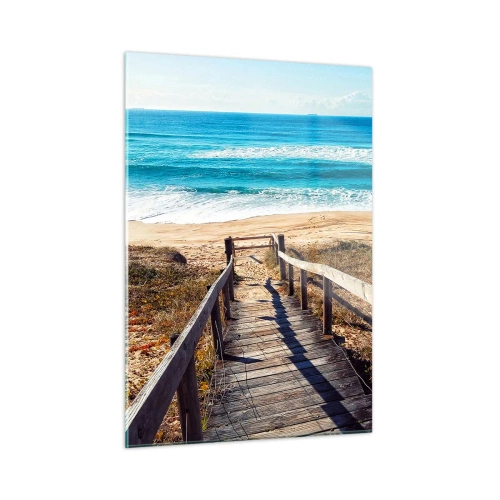 Schilderen op glas - Loop maar! - 50x70 cm