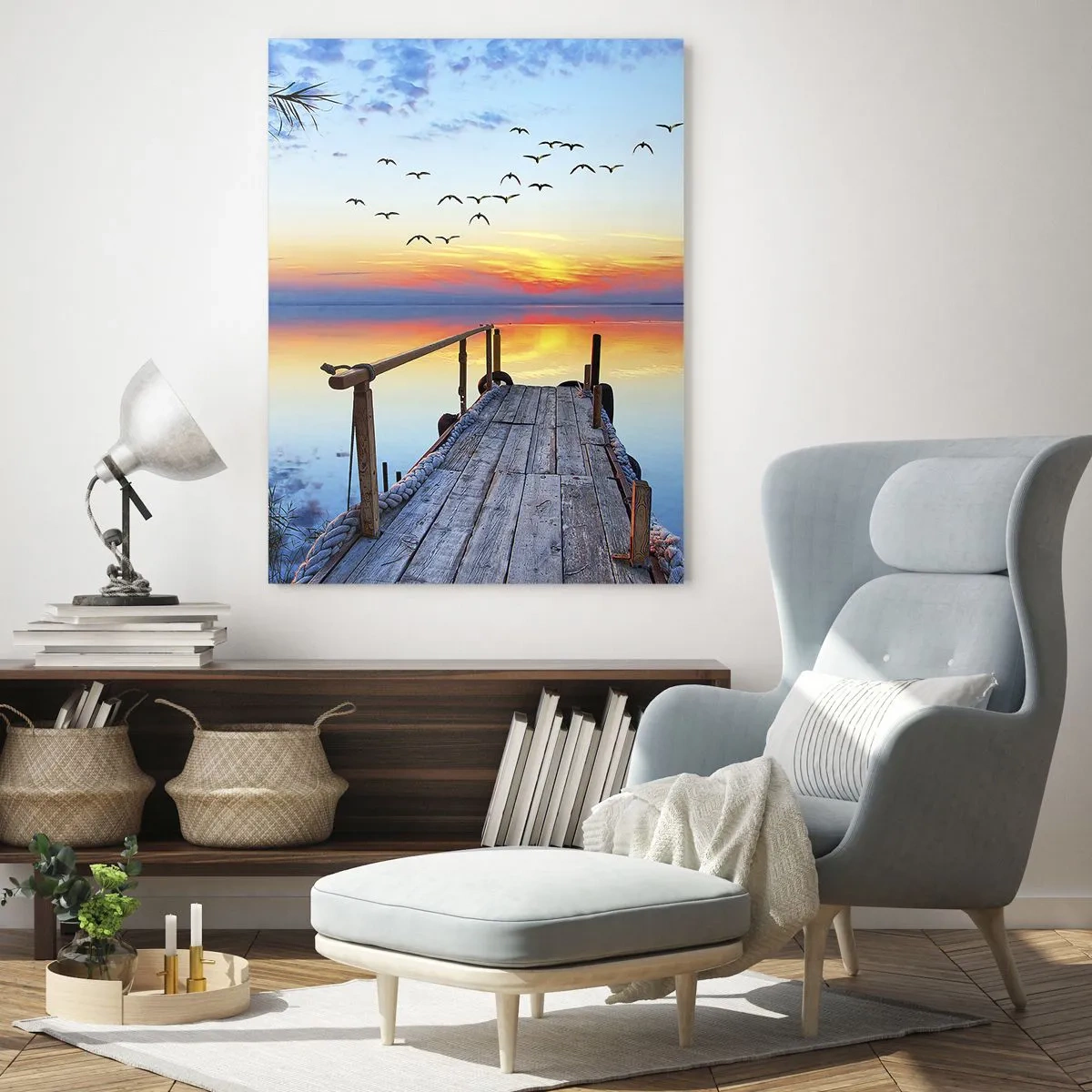 Schilderen op glas - Het is tijd om terug te gaan... - 50x70 cm