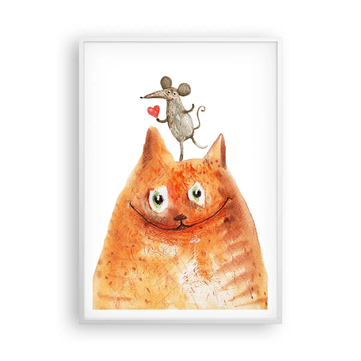 Poster in een witte lijst - De paradoxen van de liefde - 70x100 cm