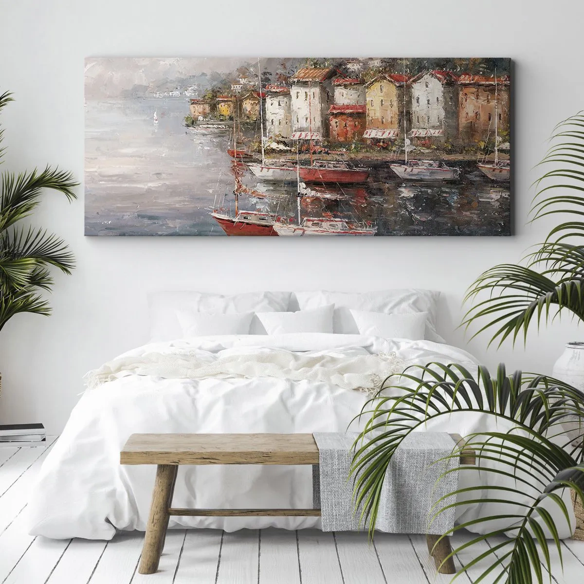 Schilderen op canvas - Romantisch toevluchtsoord - 100x40 cm