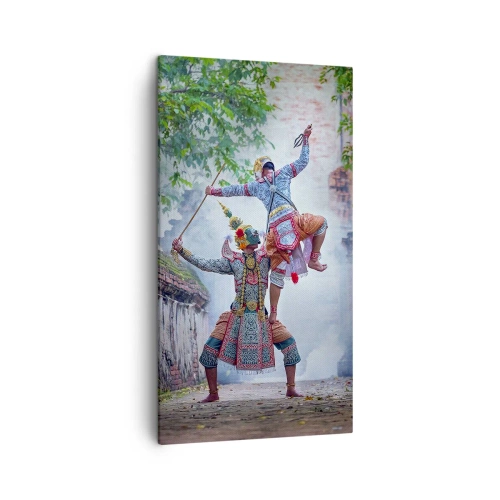 Schilderen op canvas - De dans is verwoestend mooi - 45x80 cm