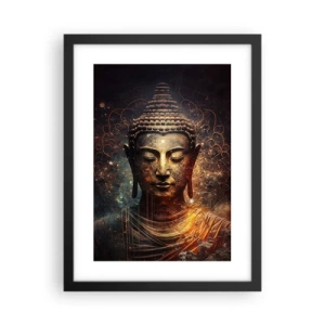 Poster in een zwarte lijst - Geestelijke balans - 30x40 cm