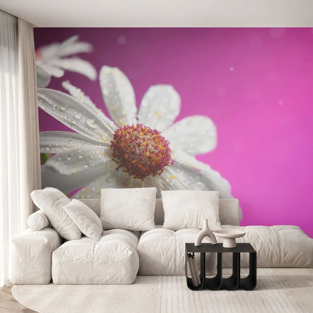 Zelfklevend Fotobehang Deluxe Sticker - Bescheiden in zijn schoonheid - Bloem, Natuur, Tuin - 250x175 cm