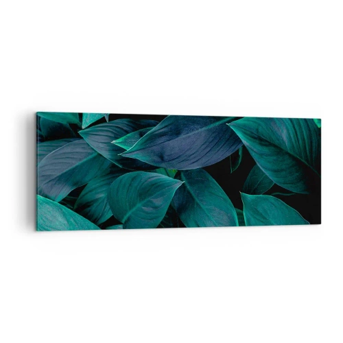 Schilderen op canvas - Groen op zichzelf - 140x50 cm