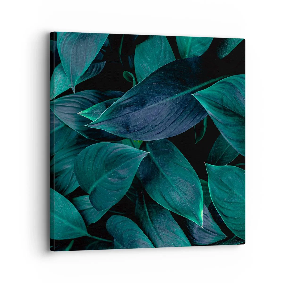 Schilderen op canvas - Groen op zichzelf - 30x30 cm
