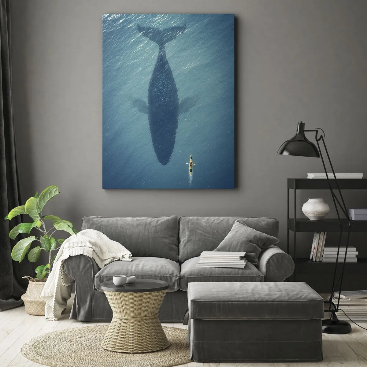 Schilderen op canvas - Ontmoeting aan de oceaan - 80x120 cm