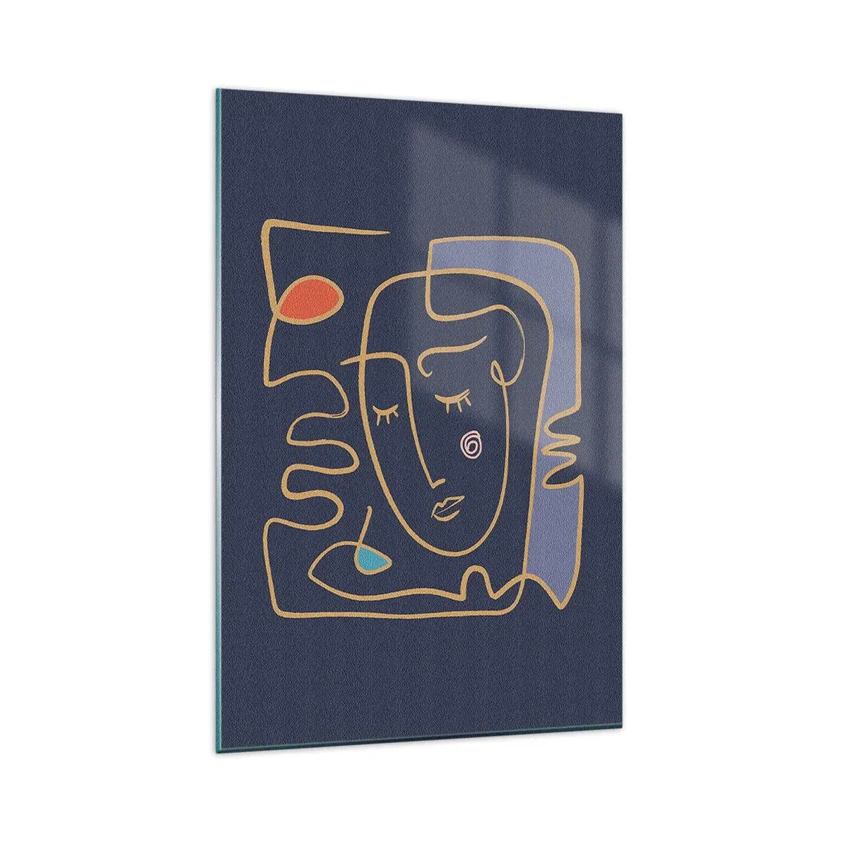 Schilderen op glas - In nadenken - 80x120 cm