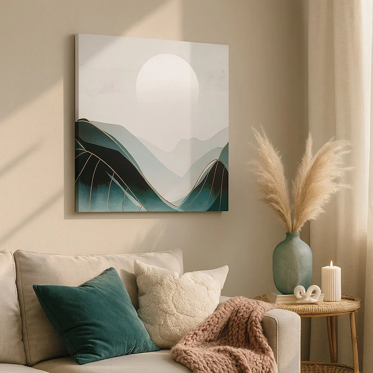 Schilderen op canvas - In volle majesteit - 30x30 cm