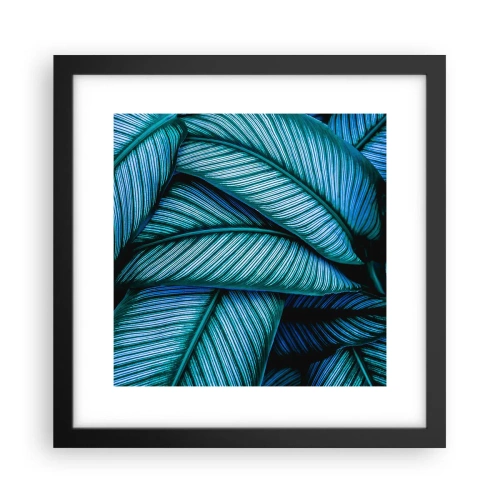 Poster in een zwarte lijst - Levens lijnen - 30x30 cm