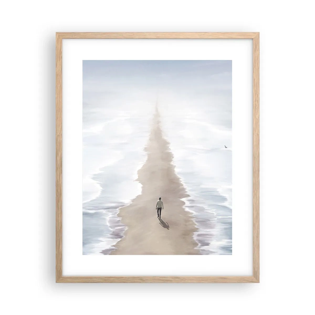 Een poster in een licht eiken lijst - Een gouden toekomst - 40x50 cm