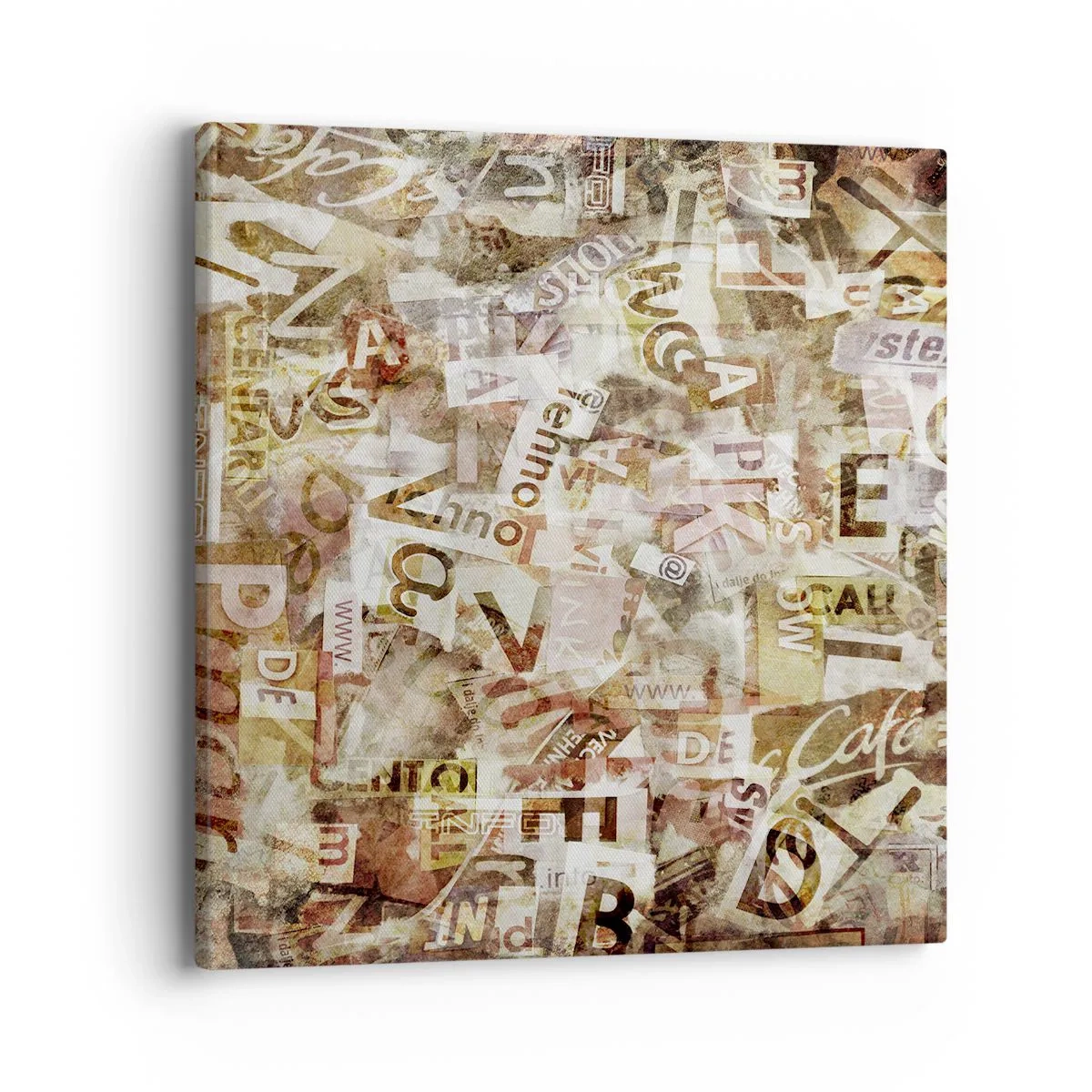 Schilderen op canvas - Ik verenig het gebabbel - 40x40 cm