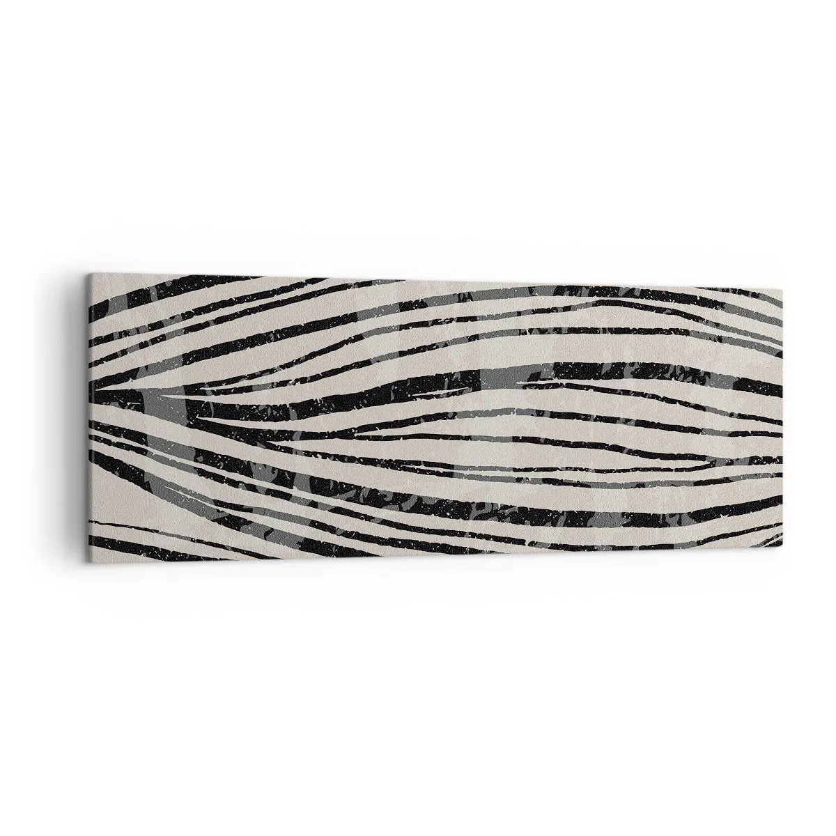 Schilderen op canvas - Lijnoverstromingsvlakte - 140x50 cm