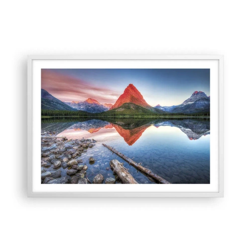 Poster in een witte lijst - Warmte en koude - 70x50 cm