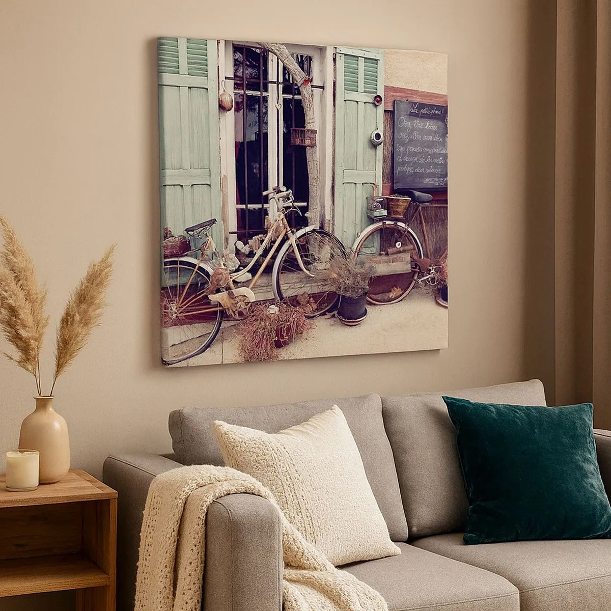 Schilderen op canvas - Lang leve de provincie - 30x30 cm