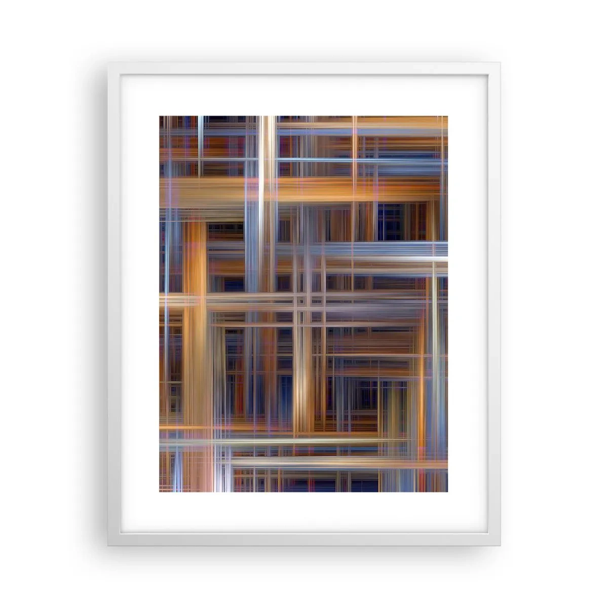 Poster in een witte lijst - Geweven van licht - 40x50 cm