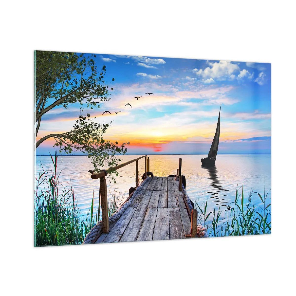 Schilderen op glas - Goedeavond - 100x70 cm