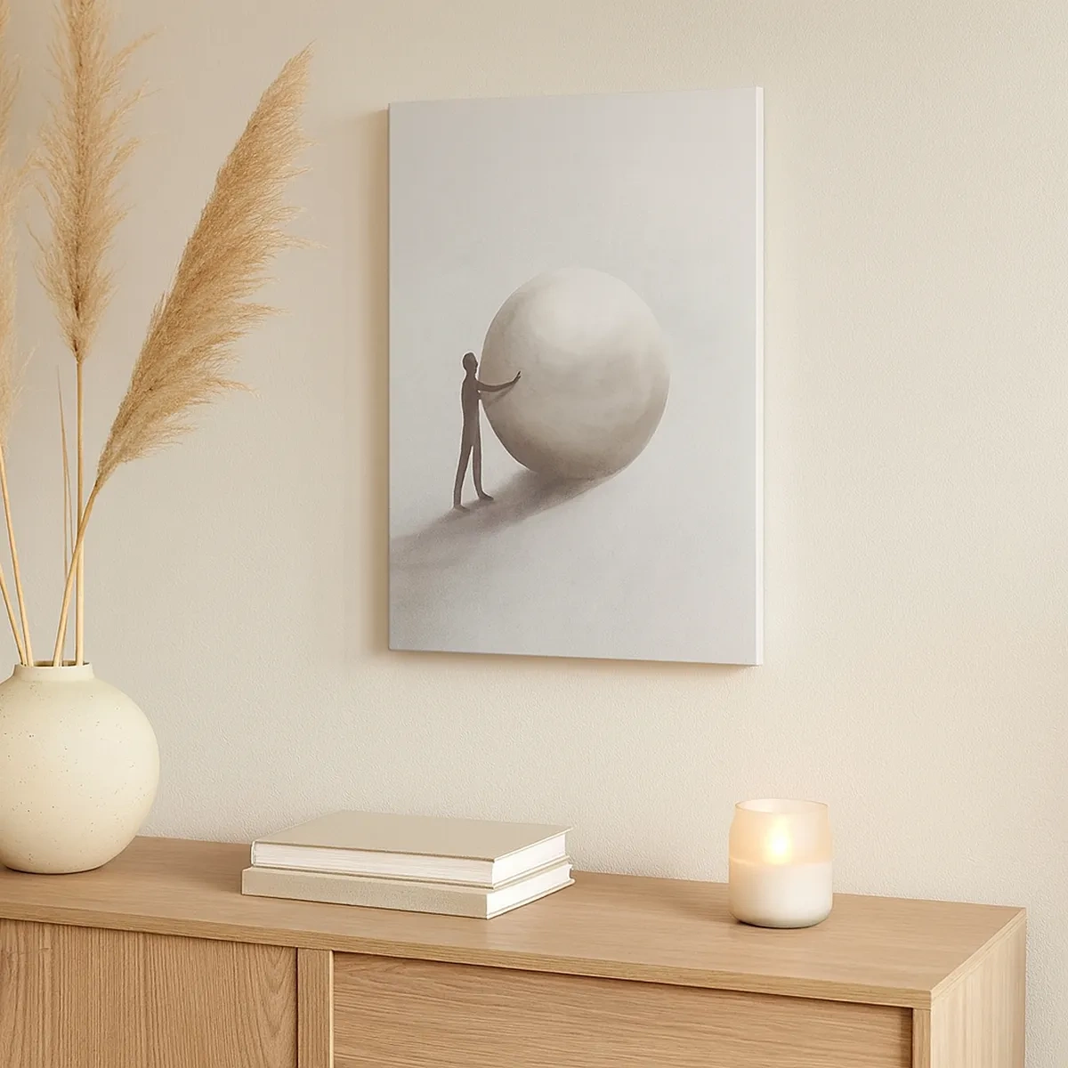 Schilderen op canvas - Het spel van het leven - 50x70 cm