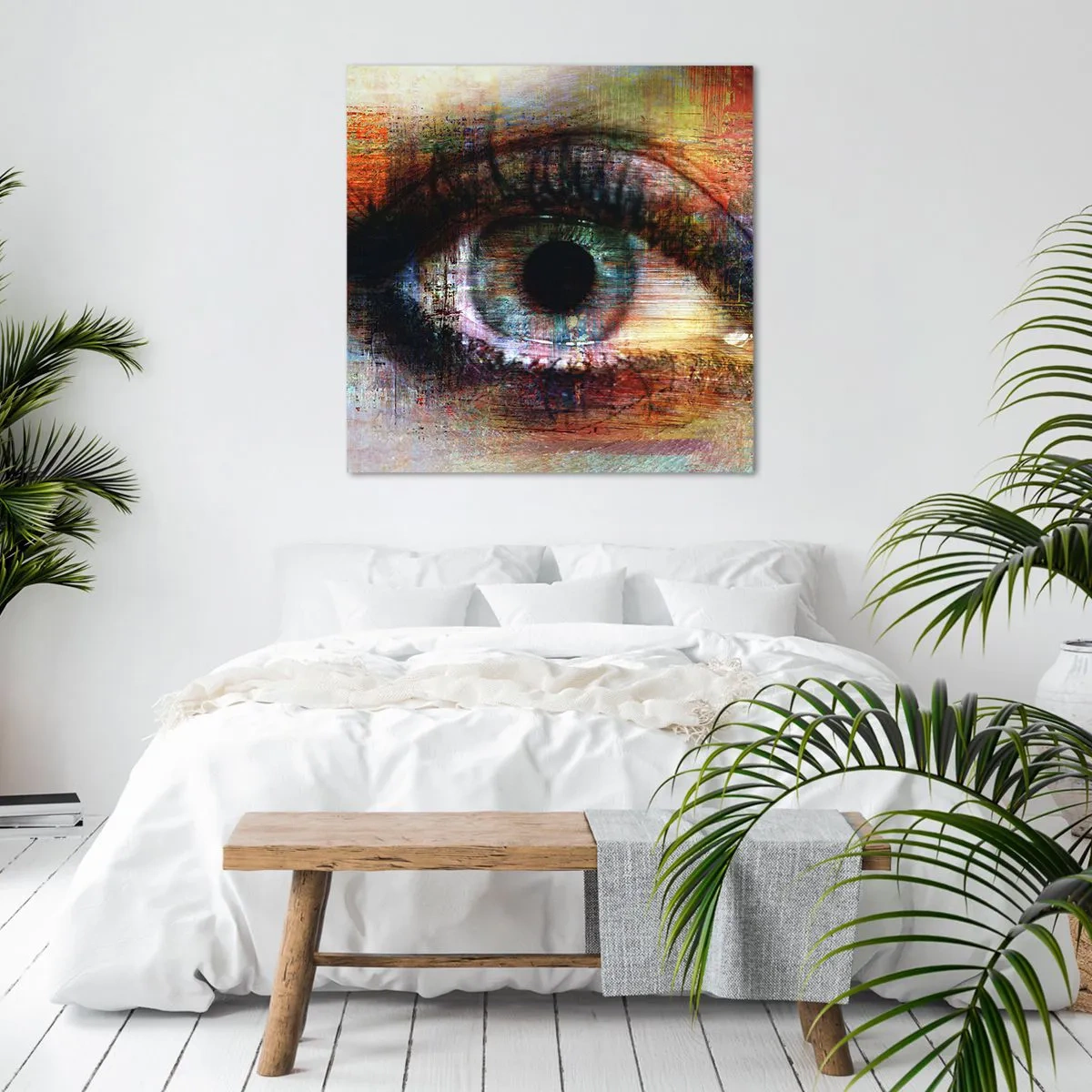Schilderen op canvas - Je kunt in de ziel kijken - 50x50 cm